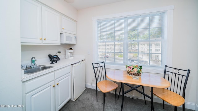 dining room with sink