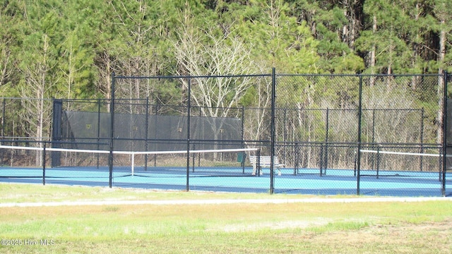 view of tennis court