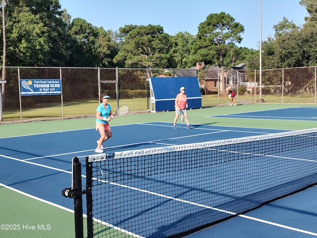 view of tennis court