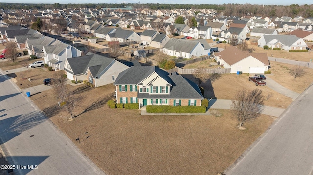 drone / aerial view featuring a residential view