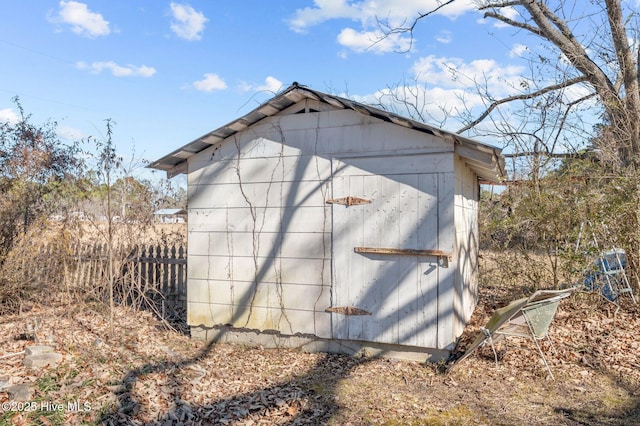 view of outdoor structure