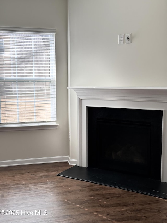 room details with hardwood / wood-style floors