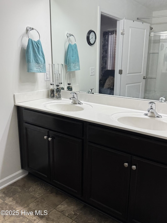 bathroom featuring vanity