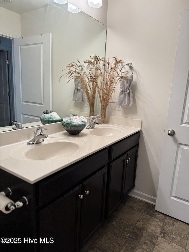 bathroom with vanity