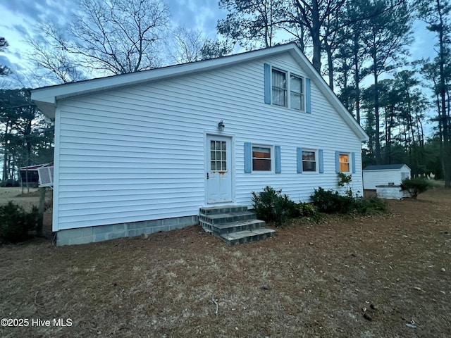 view of rear view of house