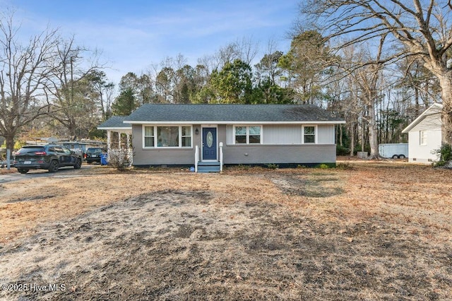 view of ranch-style house