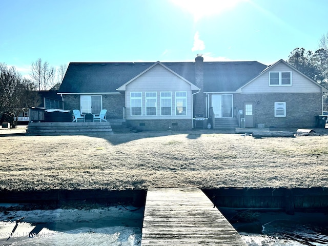 view of rear view of property