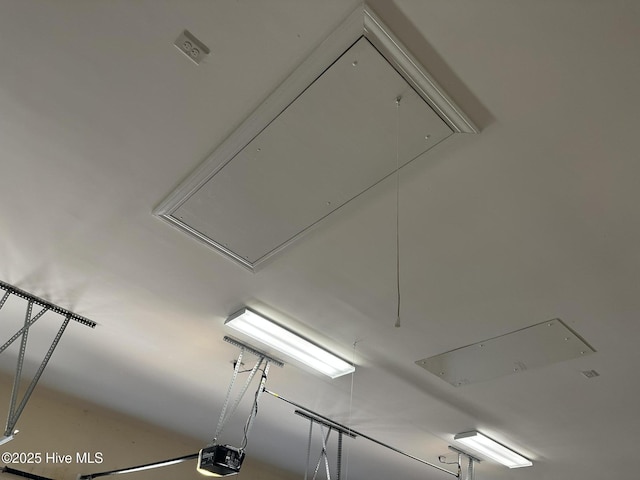 room details with a garage door opener