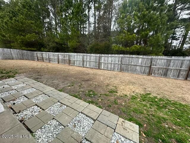 view of yard with a patio area