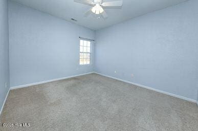 view of carpeted empty room