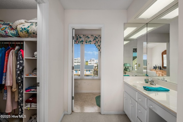 bathroom featuring vanity