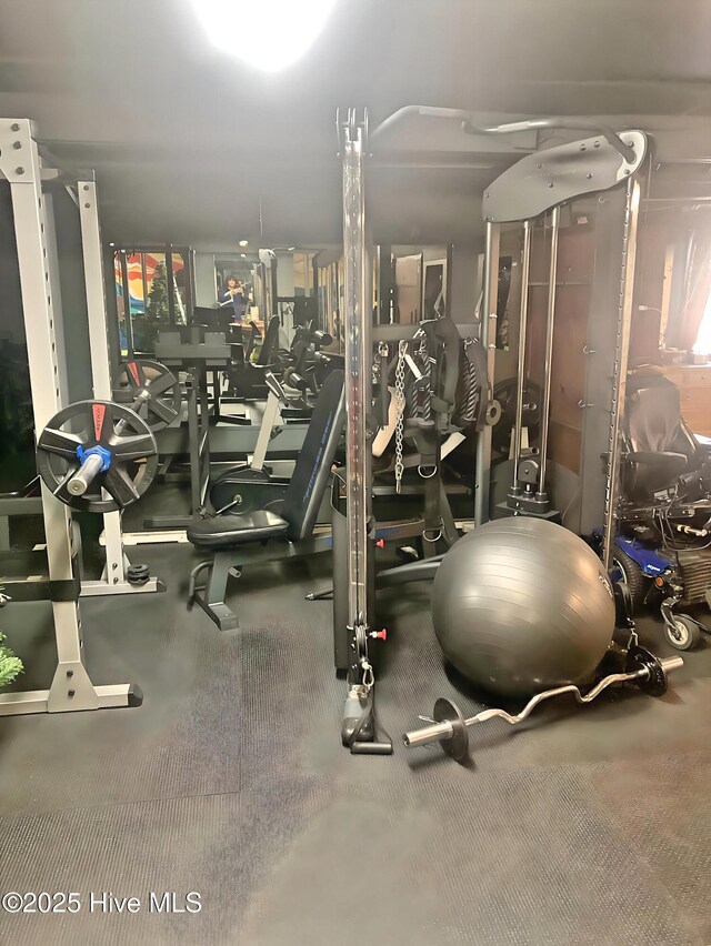 view of exercise room