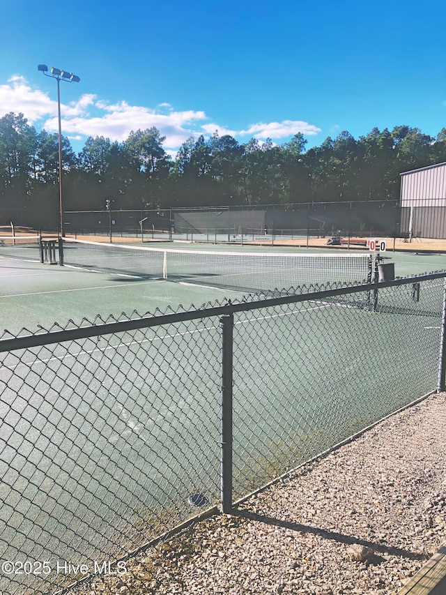 view of sport court