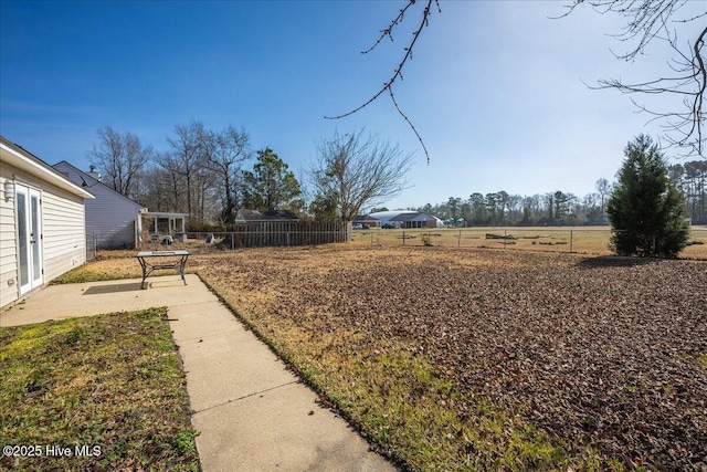 view of yard with a patio