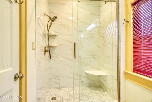 bathroom with walk in shower