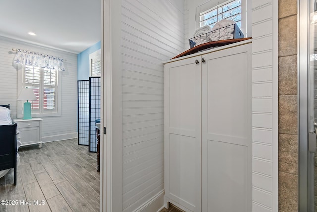 interior space featuring hardwood / wood-style floors