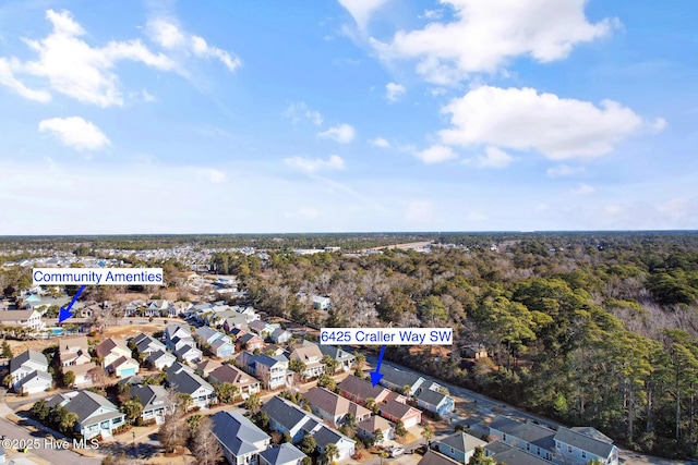 birds eye view of property