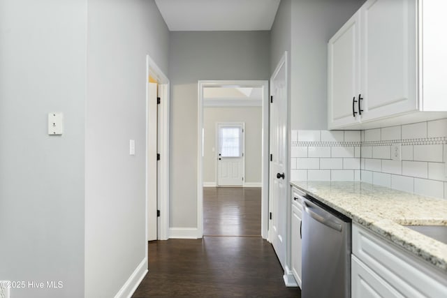 interior space featuring dark hardwood / wood-style flooring