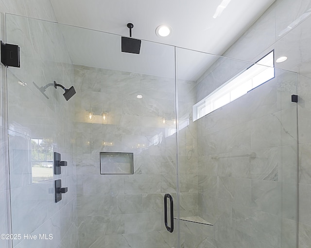 bathroom with walk in shower