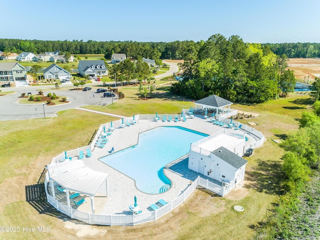 birds eye view of property