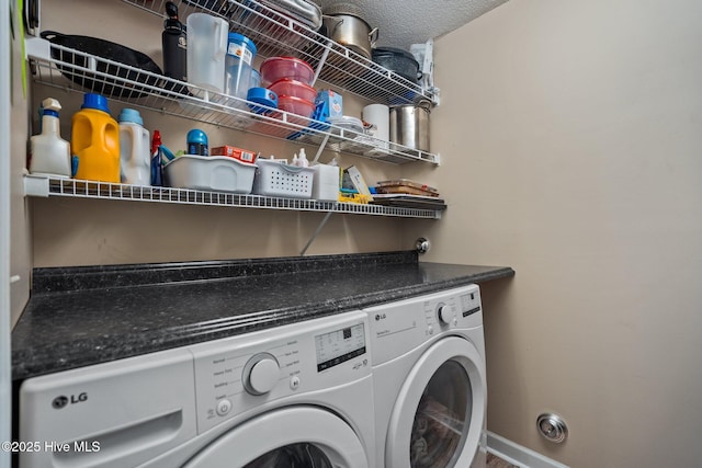 laundry area featuring separate washer and dryer