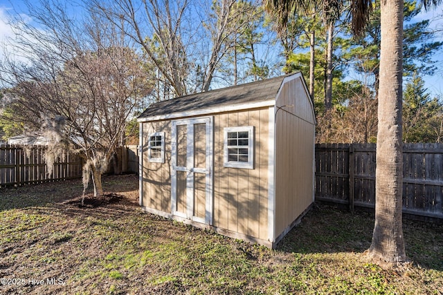 view of outbuilding