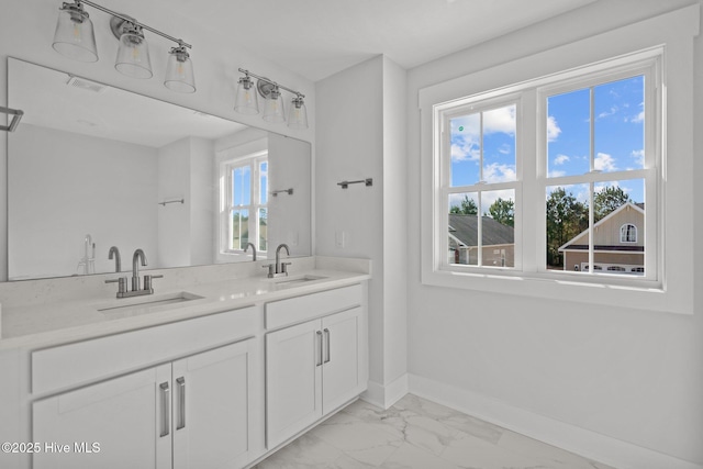 bathroom featuring vanity