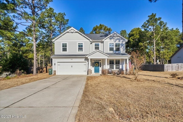 view of front of home featuring a garage