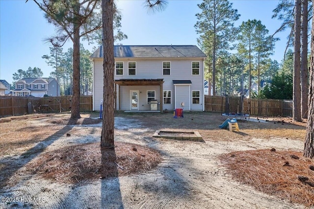 view of rear view of property