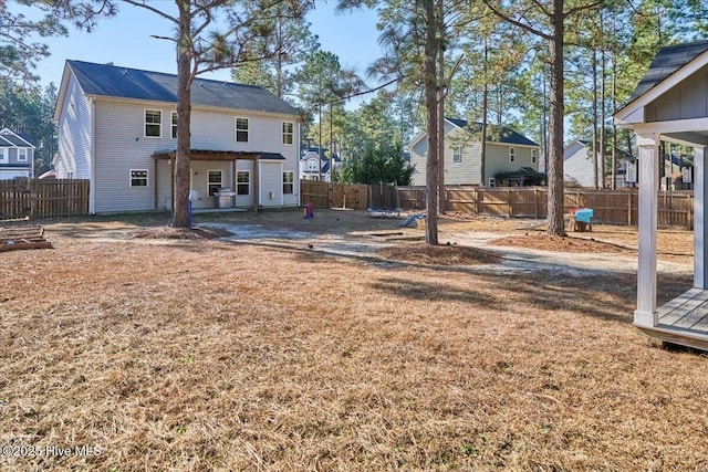 view of rear view of property