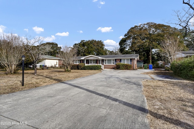 view of ranch-style house