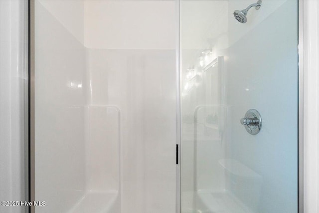 bathroom with a shower