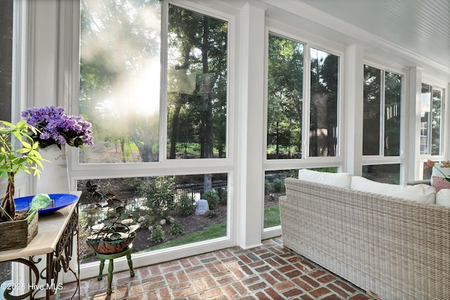 view of sunroom