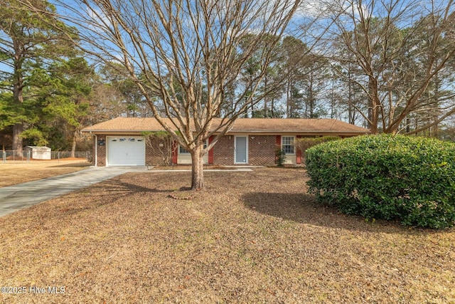 ranch-style house with a garage