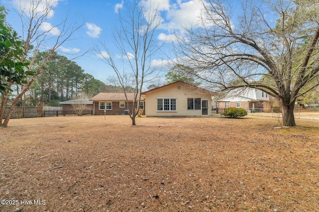 view of rear view of property