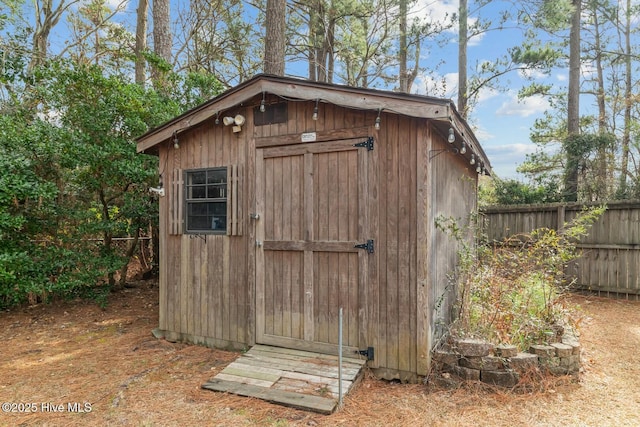 view of outbuilding