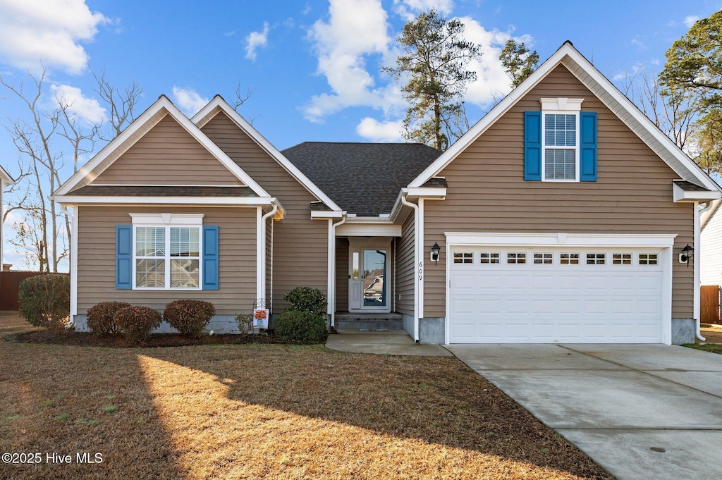 front facade featuring a garage