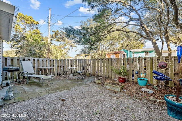 view of yard with a patio