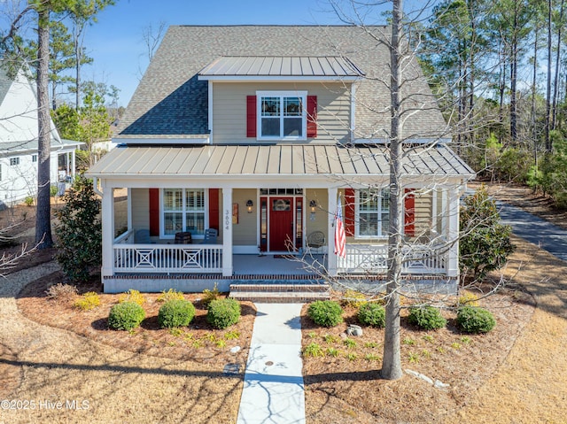 view of front of house with covered porch