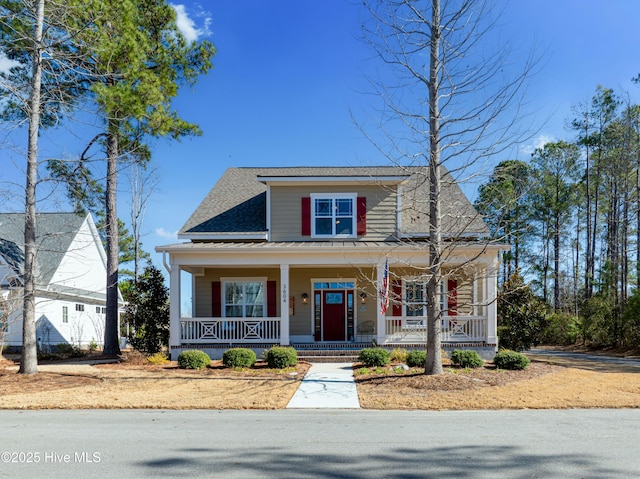 view of front of home with a porch