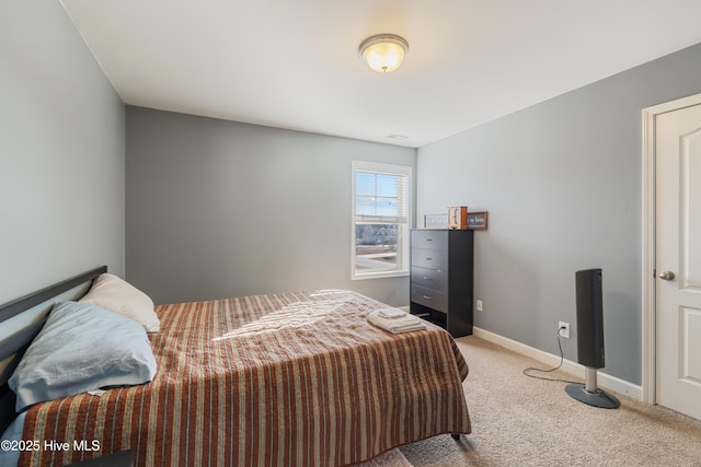 bedroom with carpet flooring