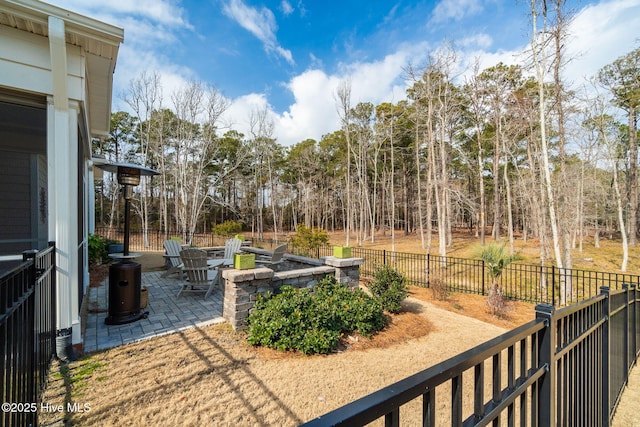 view of yard featuring a patio area