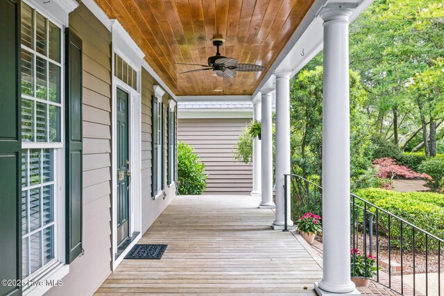 1824 Starfix Ter, Wilmington, NC 28405 - porch with a ceiling fan