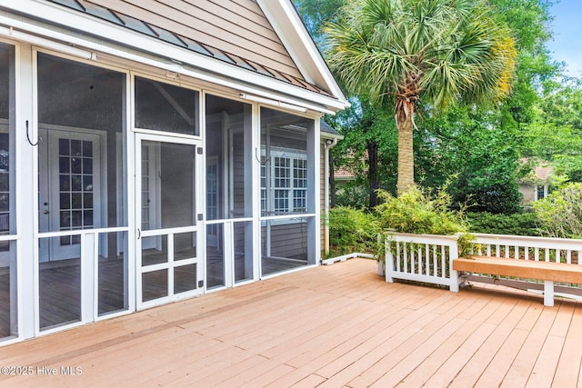 1824 Starfix Ter, Wilmington, NC 28405 - deck featuring a sunroom