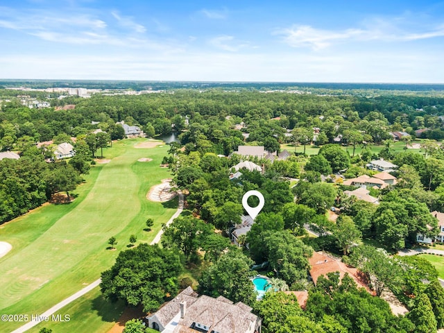 1824 Starfix Ter, Wilmington, NC 28405 - aerial view of property and surrounding area featuring a local golf course and nearby suburban area