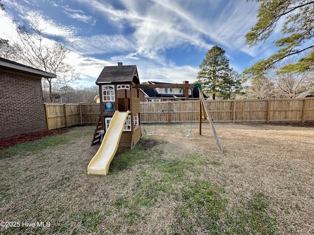 view of jungle gym