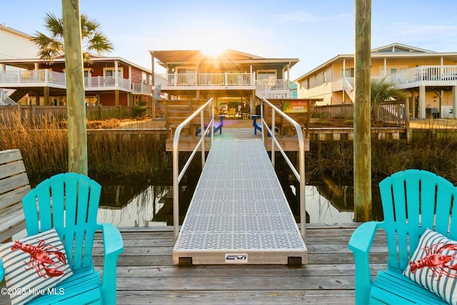 view of dock