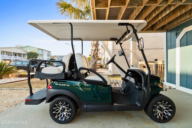 view of car parking with a carport