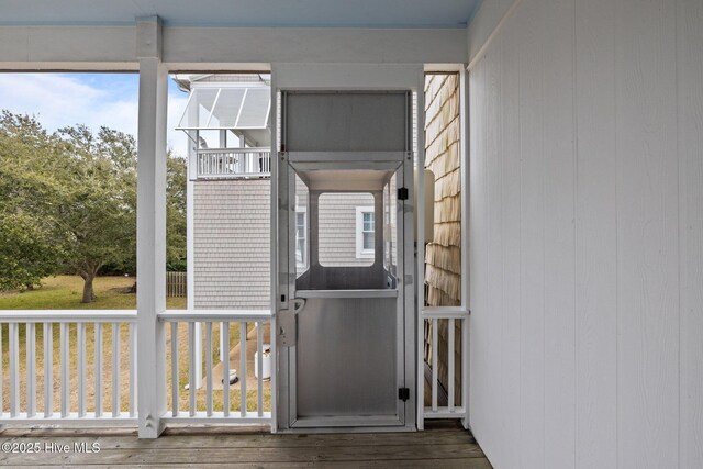 2208 Evans St, Morehead City, NC 28557 - entrance to property with a deck