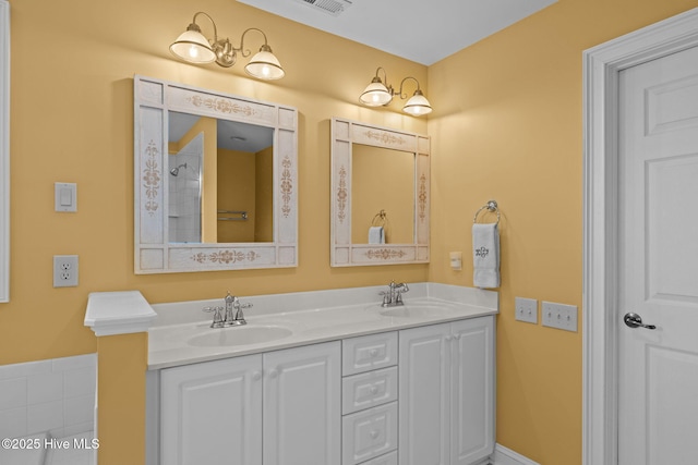 bathroom with vanity